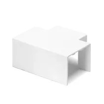 CONNETTORE T CANALINA QUADRATA PVC BIANCO 60X40MM 4PZ