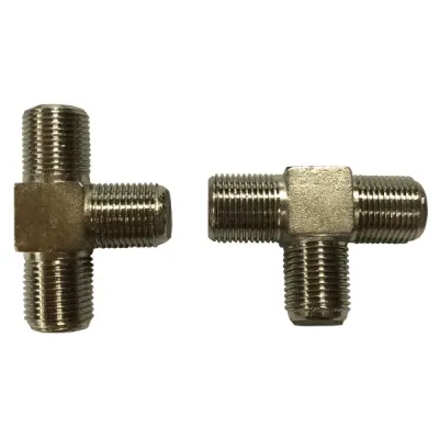 Connettore tipo F triplo femmina