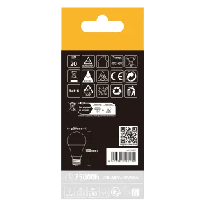 LED A60 E27 9W 3000k