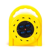Avvolgicavo a 4 vie 3G1.5mM 20m giallo Avvolgicavo a 4 vie 3G1.5mM 20m giallo