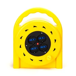 Avvolgicavo a 4 vie 3G1.5mM 20m giallo