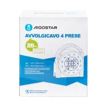 Avvolgicavo a 4 vie 3G1.5mM 20m giallo Avvolgicavo a 4 vie 3G1.5mM 20m giallo