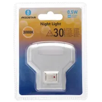 LUCE NOTTURNA LED 0.5W 3000K 301M IP20 SENSORE CREPUSCOLARE LUCE NOTTURNA LED 0.5W 3000K 301M IP20 SENSORE CREPUSCOLARE