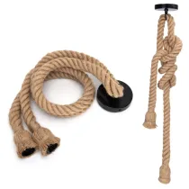 PORTALAMPADA E27 CORDA DI CANAPA CAVO SOSPENSIONE 1M COLORE NATURALE PORTALAMPADA E27 CORDA DI CANAPA CAVO SOSPENSIONE 1M COLORE NATURALE