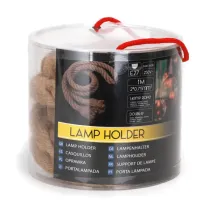 PORTALAMPADA E27 CORDA DI CANAPA CAVO SOSPENSIONE 1M COLORE NATURALE PORTALAMPADA E27 CORDA DI CANAPA CAVO SOSPENSIONE 1M COLORE NATURALE