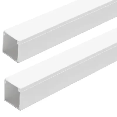 CANALINA QUAD.PVC BIANCA C/SUPP ADECanalina quadrata in PVC bianca con supporto adesivo L2000*W40*H40mmS. L2000XW40XH40MM