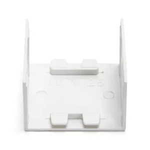 CONNETTORE DRITTO P/CANALINA QUADRATA PVC BIANCO 40X25MM 4PZ