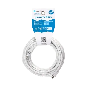 CAVO TV RG6U C/CONNETTORI MASCHIO MASCHIO E ACC. 5M