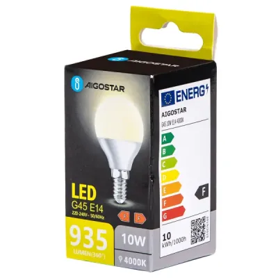 LED G45 E14 10W 4000K