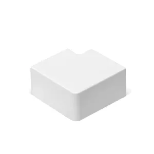 CONNETTORE ANGOLARE P/CANALINA QUADRATA PVC BIANCO 60X40MM 4PZ