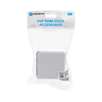 CONNETTORE ANGOLARE P/CANALINA QUADRATA PVC BIANCO 60X40MM 4PZ