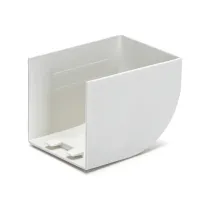 TAPPO DI CHIUSURA CANALINA QUADRATA PVC BIANCO 40X40MM 4PZ