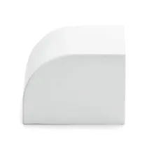 TAPPO DI CHIUSURA CANALINA QUADRATA PVC BIANCO 40X40MM 4PZ