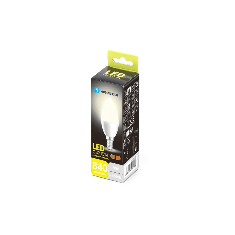 LED C37 E14 9W 4000K LED C37 E14 9W 4000K