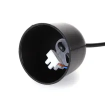 PORTALAMPADA E27 PLASTICA CON CAVO IN SOSPENSIONE 0.5M NERO PORTALAMPADA E27 PLASTICA CON CAVO IN SOSPENSIONE 0.5M NERO