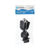 PORTALAMPADA E27 PLASTICA CON CAVO IN SOSPENSIONE 0.5M NERO PORTALAMPADA E27 PLASTICA CON CAVO IN SOSPENSIONE 0.5M NERO