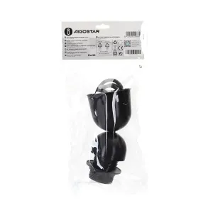 PORTALAMPADA E27 PLASTICA CON CAVO IN SOSPENSIONE 0.5M NERO