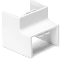 CONNETTORE ANGOLO INTERNO P/CANALINA QUADRATA PVC BIANCO 40X25MM 4PZ