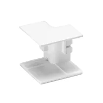 CONNETTORE ANGOLO INTERNO P/CANALINA QUADRATA PVC BIANCO 40X25MM 4PZ