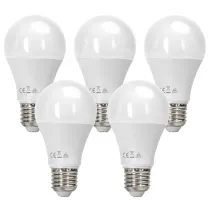 LED A60 E27 15W 3000K 5 pz