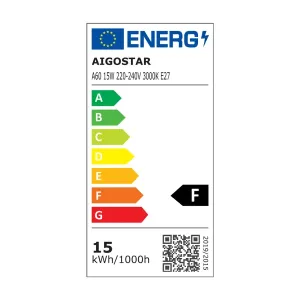 LED A60 E27 15W 3000K 5 pz