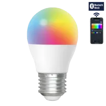 LED G45 E27 6,5W Bluetooth Mesh RGB+CCT