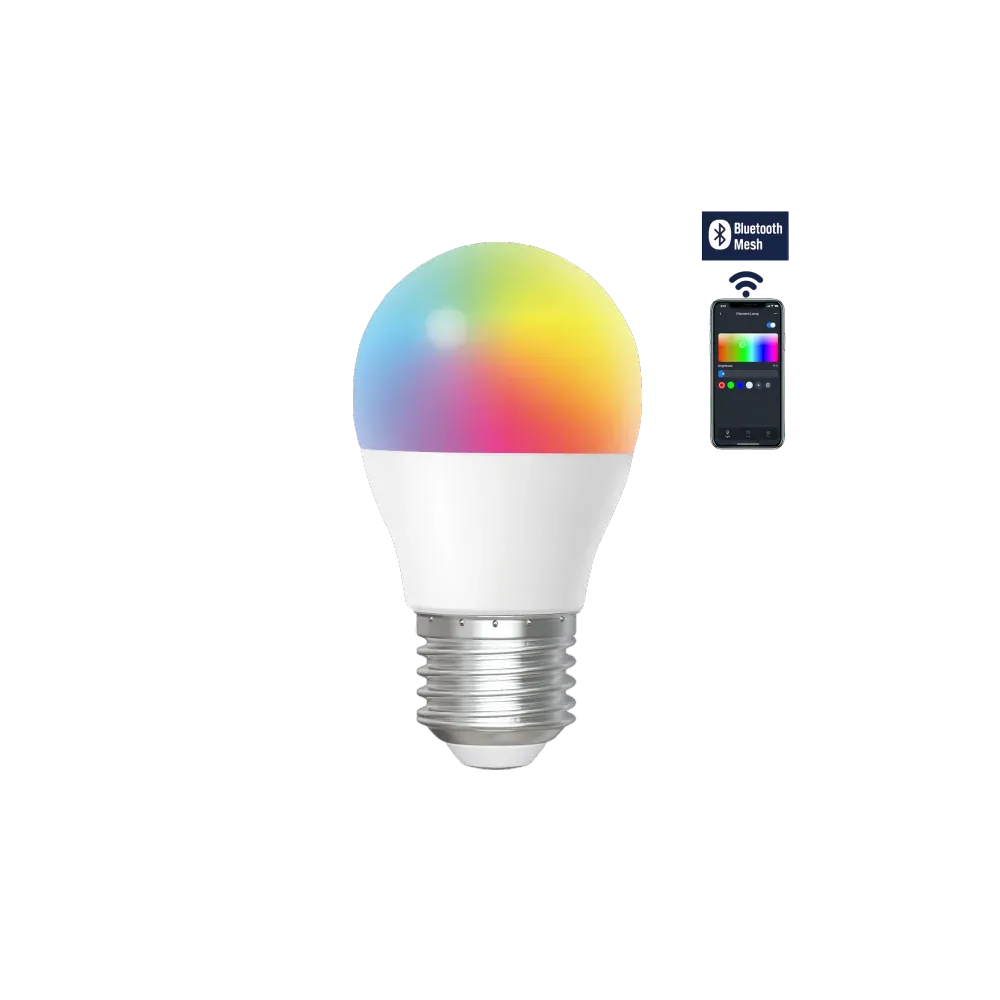 LED G45 E27 6,5W Bluetooth Mesh RGB+CCT LED G45 E27 6,5W Bluetooth Mesh RGB+CCT
