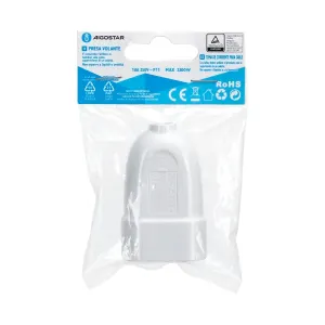 Presa volante 10A bianca