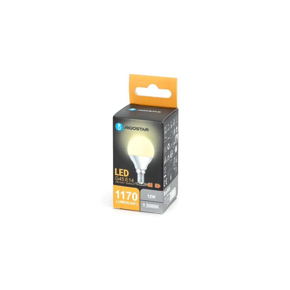 Lampadina LED G45 12W 3000K 1170lm E14 Lampadina LED G45 12W 3000K 1170lm E14