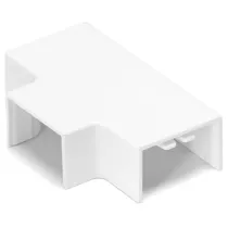 Connettore a T per canalina quadrata PVC BIANCO 25X16MM 4PZ