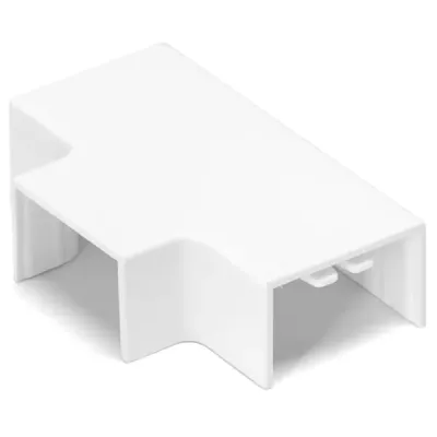 Connettore a T per canalina quadrata PVC BIANCO 25X16MM 4PZ