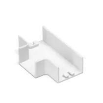 Connettore a T per canalina quadrata PVC BIANCO 25X16MM 4PZ