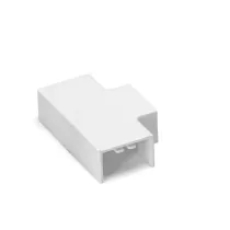 Connettore a T per canalina quadrata PVC BIANCO 25X16MM 4PZ