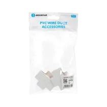 Connettore a T per canalina quadrata PVC BIANCO 25X16MM 4PZ