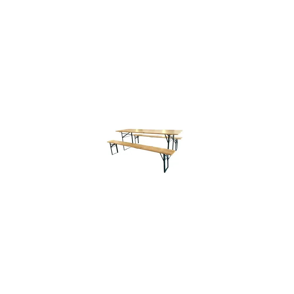 C SET BIRRERIA C/PANCHE LEGNO/METALLO 220X70X76CM
