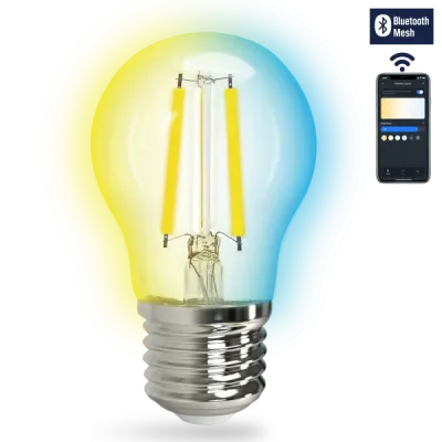 LAMPADINA FILAM. SMART BLUETOOTH MESH G45 4.5W CCT