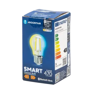 LAMPADINA FILAM. SMART BLUETOOTH MESH G45 4.5W CCT