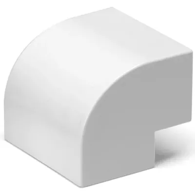 CONNETTORE ANGOLO ESTERNO P/CANALINA QUADRA PVC BIANCO 40X25MM 4PZ