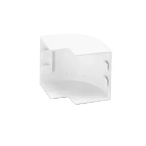 CONNETTORE ANGOLO ESTERNO P/CANALINA QUADRA PVC BIANCO 40X25MM 4PZ