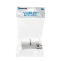 CONNETTORE ANGOLO ESTERNO P/CANALINA QUADRA PVC BIANCO 40X25MM 4PZ