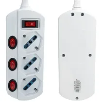 MULTIPRESA C/CAVO 3 VIE 1.5M 10A MULTIPRESA C/CAVO 3 VIE 1.5M 10A