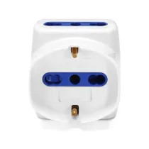 Adattatore a 3 vie 16A bianco Adattatore a 3 vie 16A bianco
