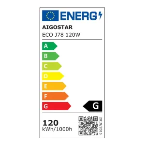 R7S alogena J78 120W 2900K 2pz