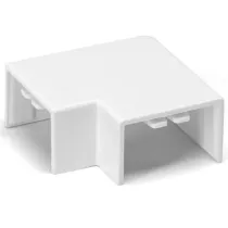CONNETTORE ANGOLO CANALINA QADRATA PVC BIANCO 25X16MM 4PZ