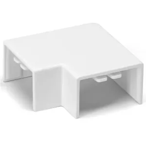 CONNETTORE ANGOLO CANALINA QADRATA PVC BIANCO 25X16MM 4PZ