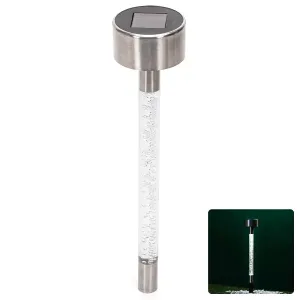 Lampioncino LED solare in acciaio inox 6500K