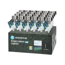 Lampioncino LED solare in acciaio inox 6500K