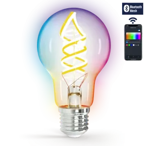 Lampadina filamento Smart Bluetooth Mesh A60 RGBW 9w