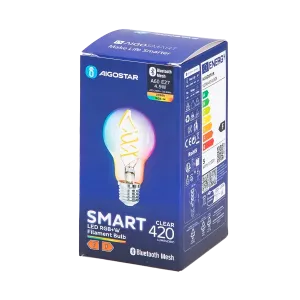 Lampadina filamento Smart Bluetooth Mesh A60 RGBW 9w