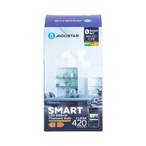 Lampadina filamento Smart Bluetooth Mesh A60 RGBW 9w
